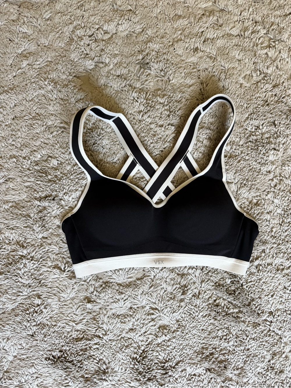 VSX sport Victoria secret sports bra black and white 32B new